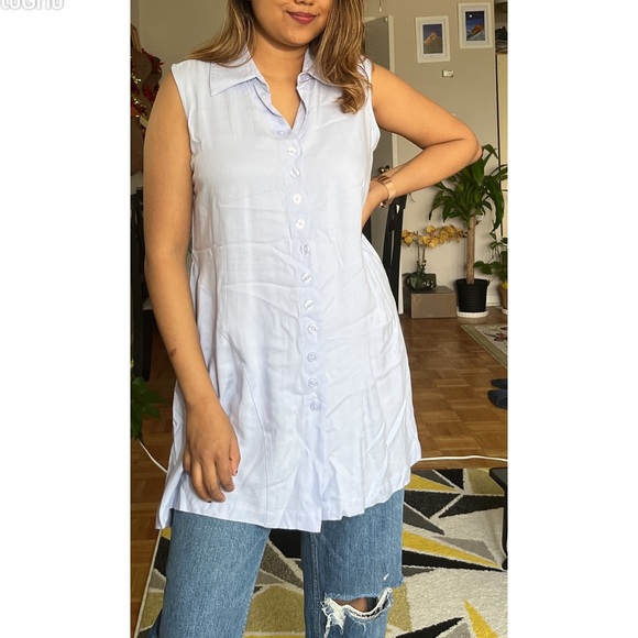 Lilac sleeveless shirt - Picture 1 of 12